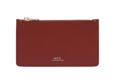 A.P.C. Porte Cartes Willow "Smoked Red"