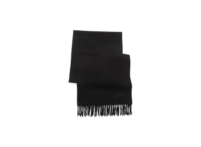 A.P.C. Echarpe Ambroise Brodee "Black"