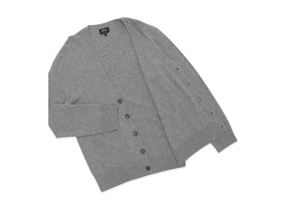 A.P.C. Cardigan Theo "Heathered Grey"