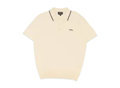 A.P.C. Polo Fynn Blanc "Noir"