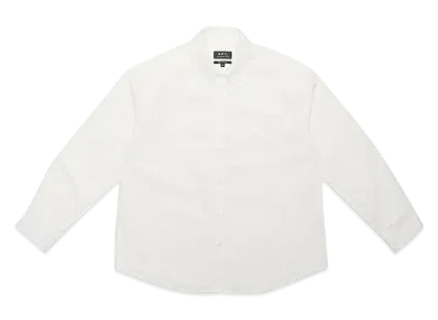 A.P.C. Chemise Boyfriend Avec Logo "White"