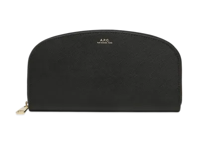 A.P.C. Portefeuille Demi Lune "Black"