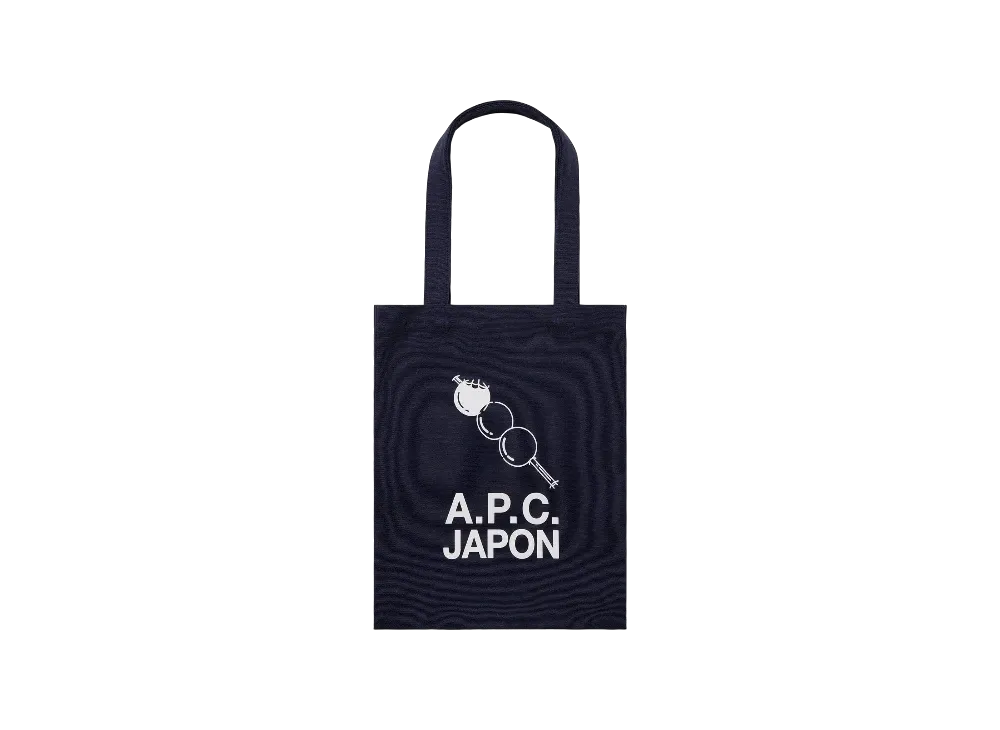 A.P.C. Ourmet Japonais Capsule Lou Dango Tote Bag "Dark Navy"