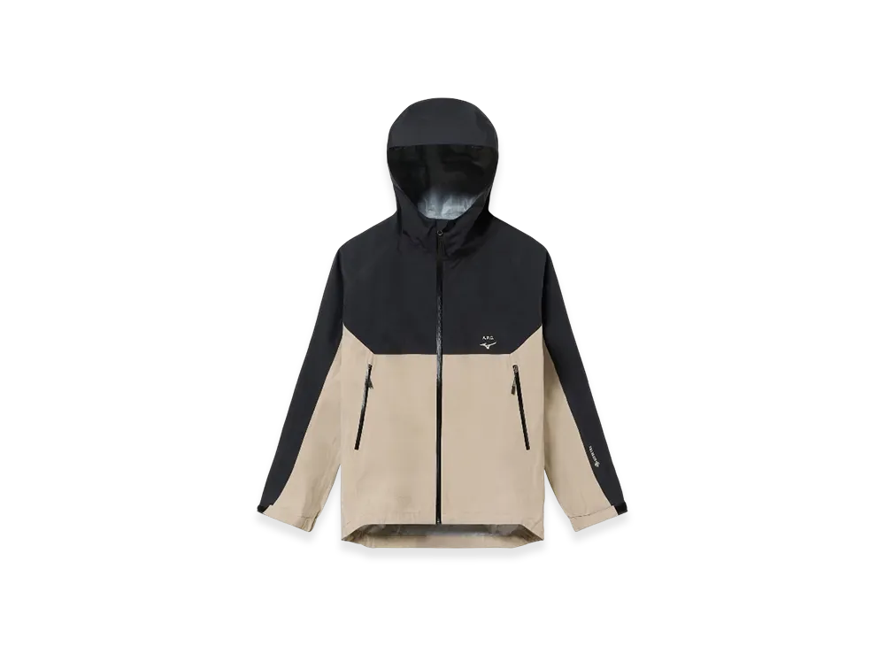 A.P.C. x Mizuno GORE-TEX Coquille Jacket "Black Taupe"
