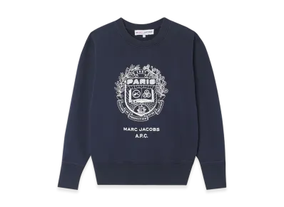 A.P.C. x Marc Jacobs The Shrunken Paris Crewneck "Dark Navy"