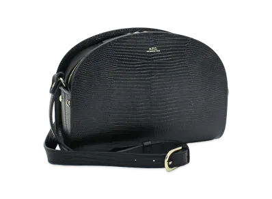 A.P.C. Women's Demi-Lune Shoulder Bag "Noir"