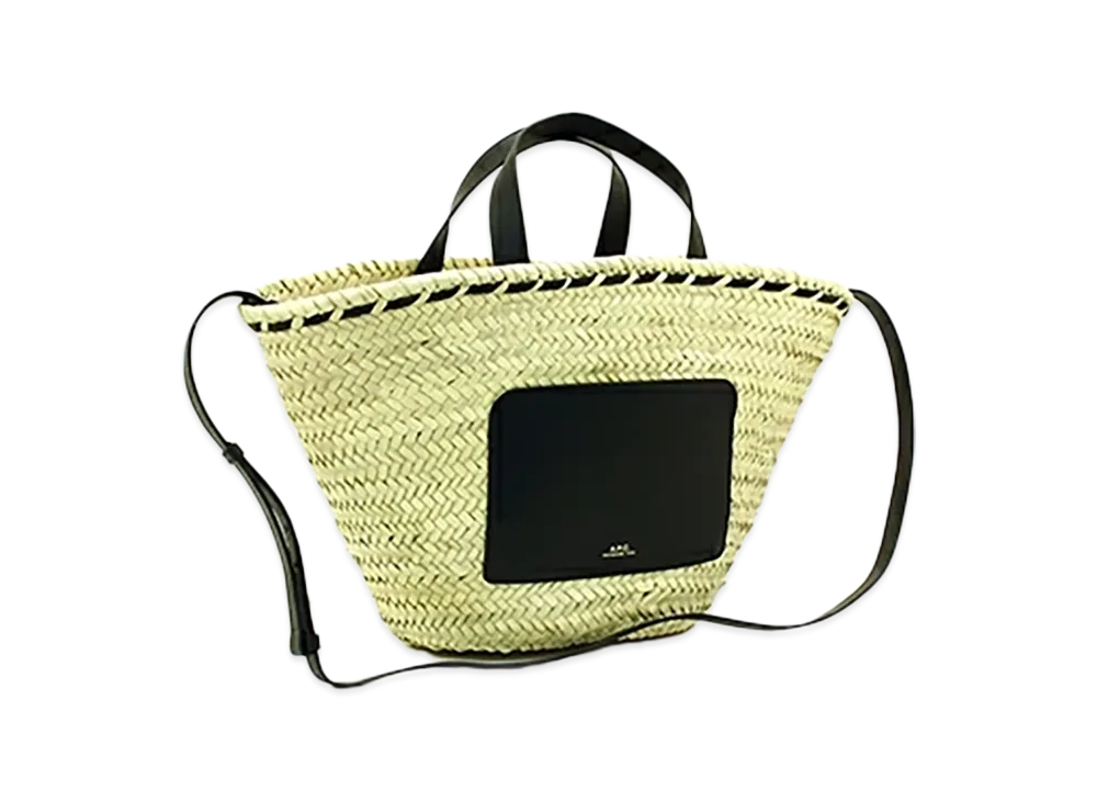 A.P.C. Women's Zoe Small Basket Bag "Noir"
