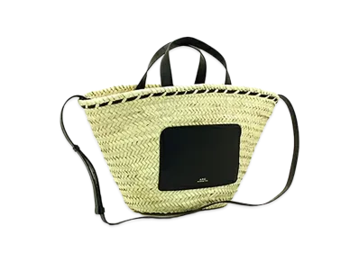 A.P.C. Women's Zoe Small Basket Bag "Noir"