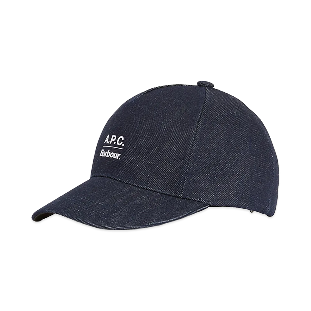 A.P.C. x Barbour Denim Cap "Navy"