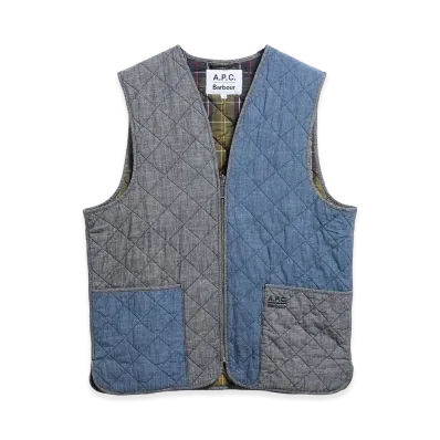 A.P.C. x Barbour Quilted Liner "Blue"