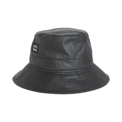 A.P.C. x Barbour Wax Bucket Hat "Green"
