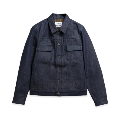 A.P.C. x Barbour Trucker Denim Jacket "Indigo"