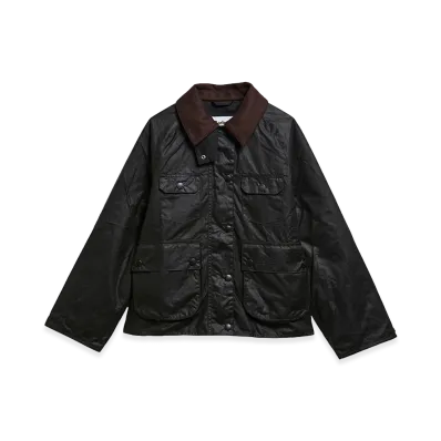 A.P.C. x Barbour Women's Spey Wax Jacket "Green"