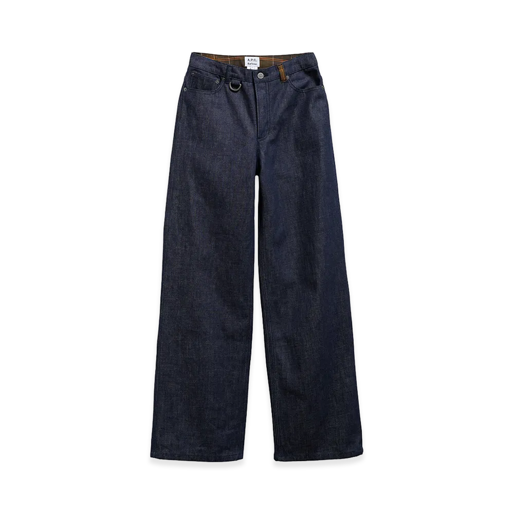 A.P.C. x Barbour Women's Wide Denim Pants "Indigo"