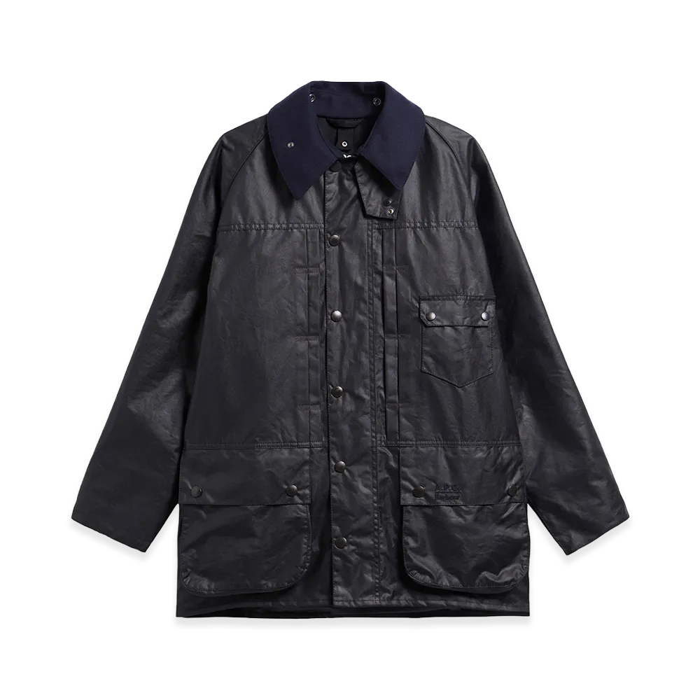 A.P.C. x Barbour Beaufort Wax Jacket "Navy"