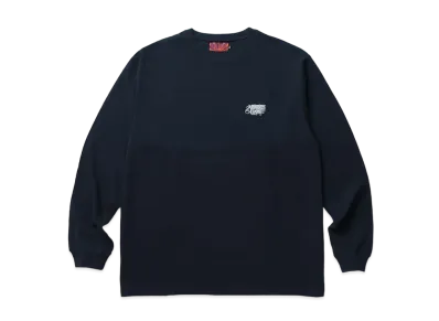 APHRODITEGANG Classic Logo Embroidery L/S Tee "Navy"