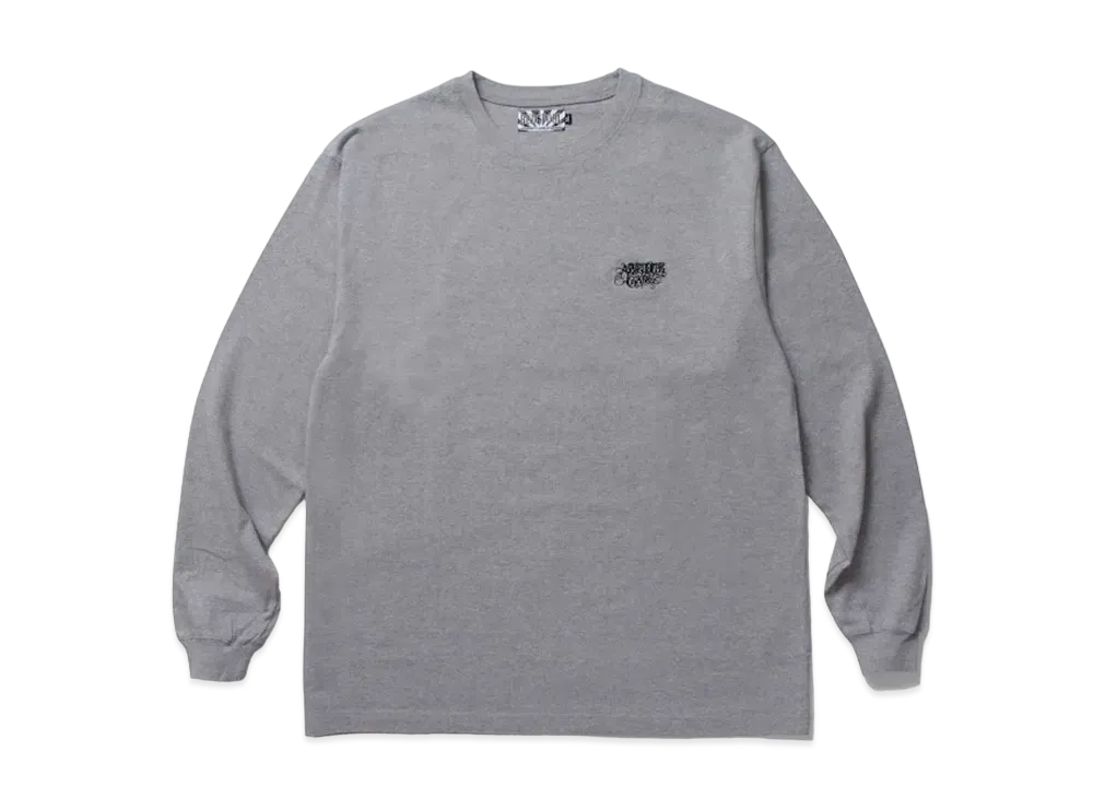 APHRODITEGANG Classic Logo Embroidery L/S Tee "Grey"