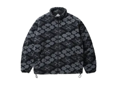 APHRODITEGANG Gakkin x Bud Spool Boa Fleece Jacket "Black"