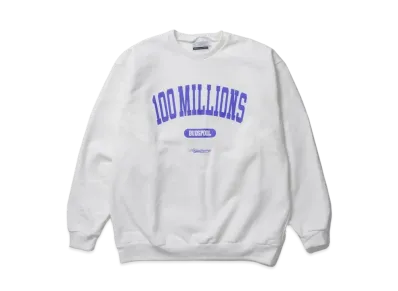 APHRODITEGANG Bud Spool 100MILLIONS Print Sweat Shirts "White"