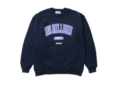 APHRODITEGANG Bud Spool 100MILLIONS Print Sweat Shirts "Navy"