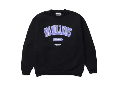 APHRODITEGANG Bud Spool 100MILLIONS Print Sweat Shirts "Black"