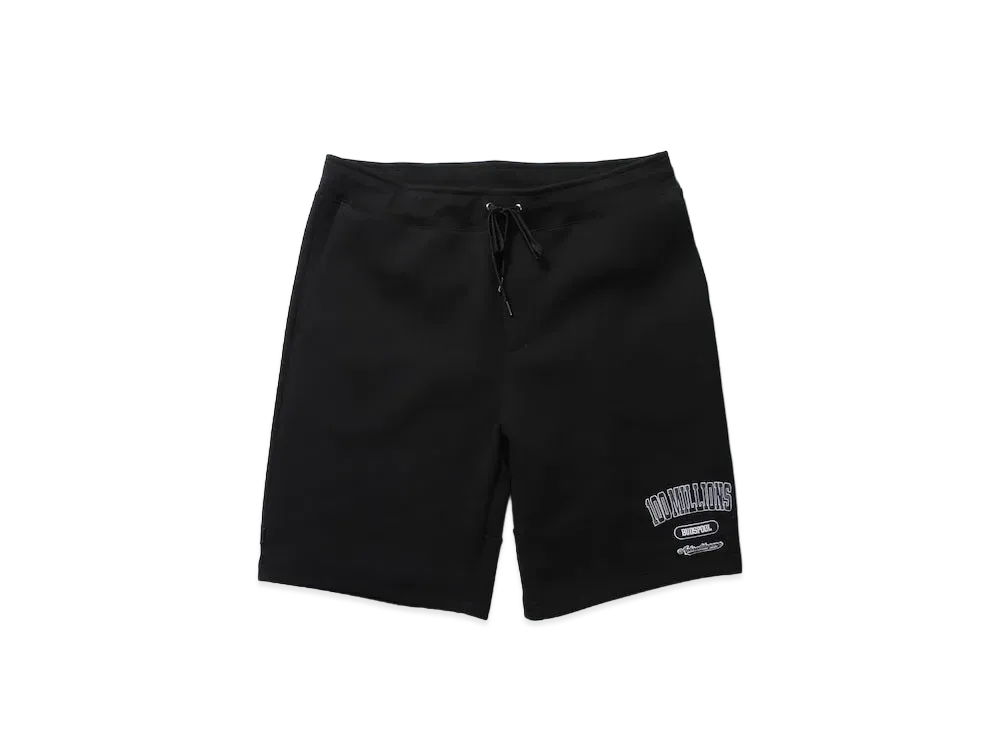 APHRODITEGANG Bud Spool 100MILLIONS Sweat Short Pants "Black/Black"