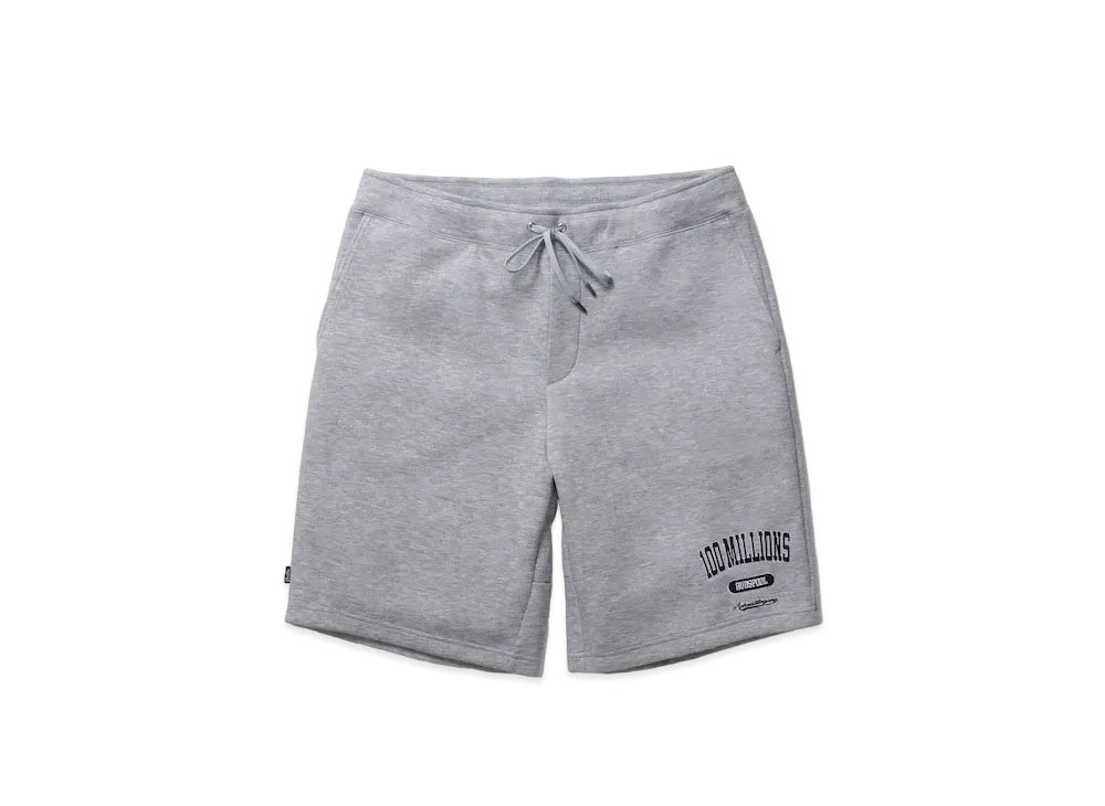 APHRODITEGANG Bud Spool 100MILLIONS Sweat Short Pants "Grey/Black"