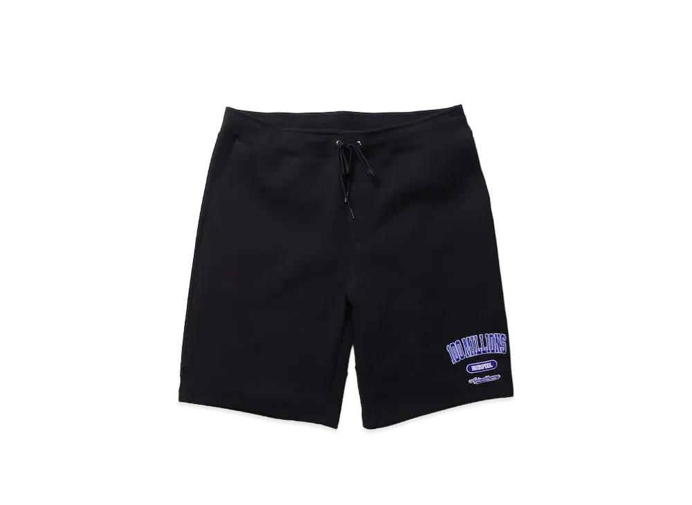 APHRODITEGANG Bud Spool 100MILLIONS Sweat Short Pants "Black/Purple"