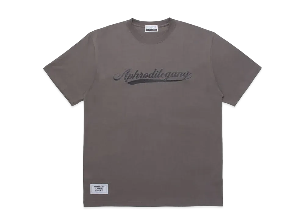 APHRODITEGANG Bud Spool Front APHRODITEGANG Back Bud Spool Print S/S Tee "Grey"