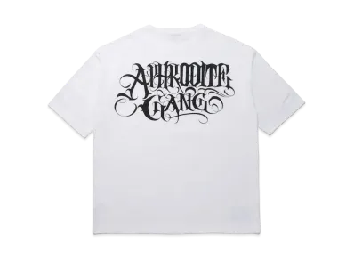 APHRODITEGANG Bud Spool Back ClassicLogo Print S/S Pocket Tee "White"