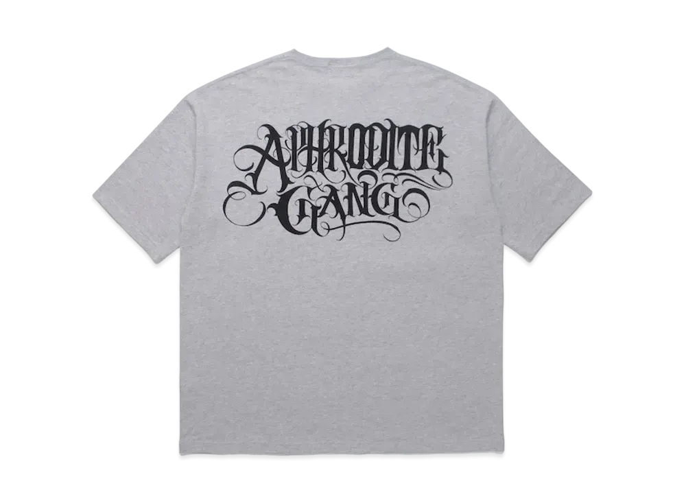APHRODITEGANG Bud Spool Back ClassicLogo Print S/S Pocket Tee "Grey"