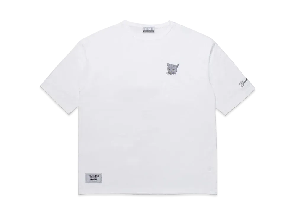 APHRODITEGANG Bud Spool One Point Embroidery S/S Tee "White"