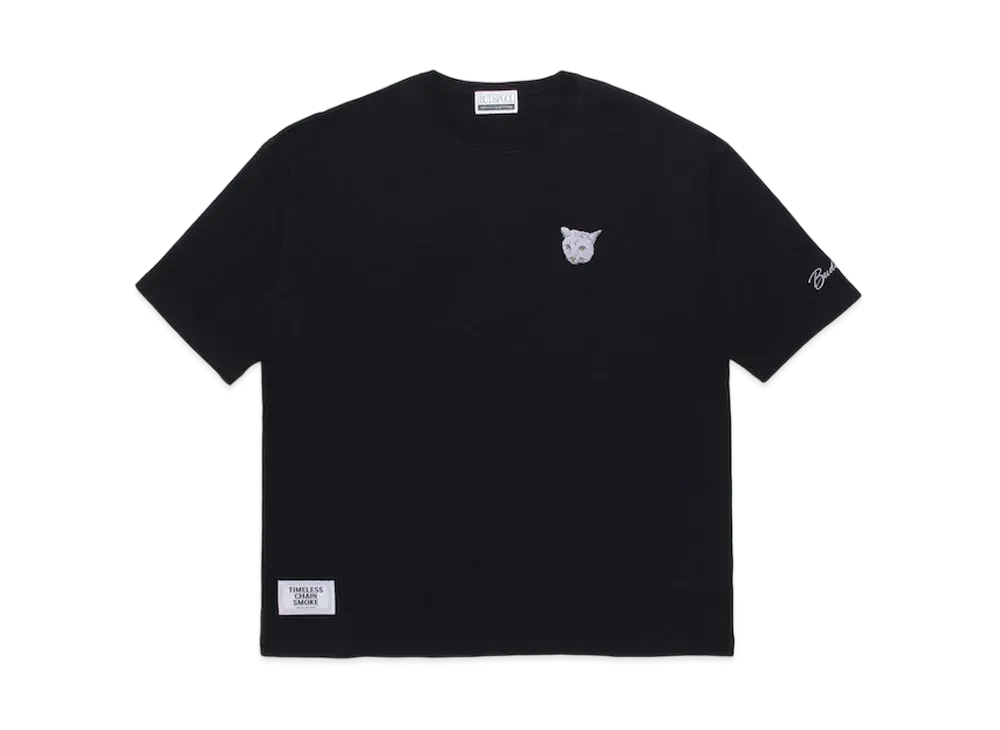 APHRODITEGANG Bud Spool One Point Embroidery S/S Tee "Black"