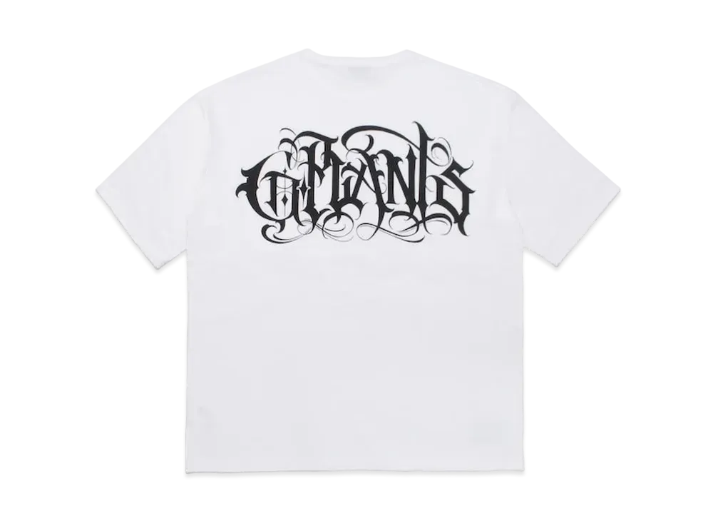 アフロディーテギャング バッズ プール ジープランツ バック プリント S/S Tシャツ "ホワイト"