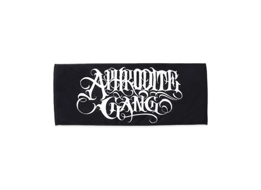 APHRODITEGANG CLASSIC LOGO PRINT / FACE TOWEL "Black"