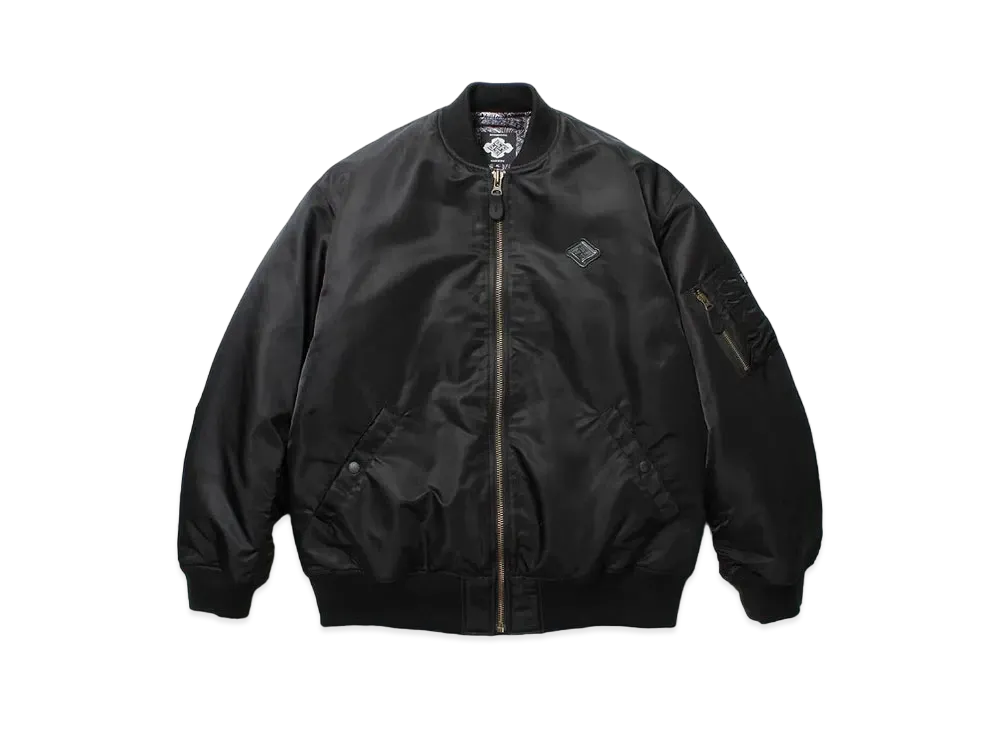 APHRODITEGANG BUDSPOOL x GAKKIN 花罰 MA-1 Flight Jacket "Black"