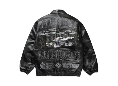 APHRODITEGANG Aoi Industry x Budspool Leather Jacket "Black"