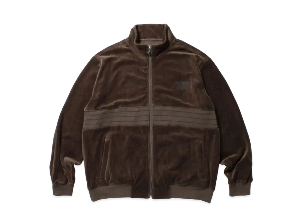 APHRODITEGANG Velour Jersey Track Jacket "Brown"
