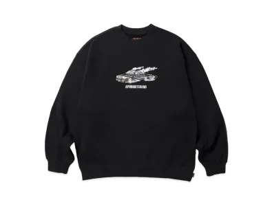 APHRODITEGANG Aoi Industry x Budspool Smoke Car Crewneck Sweat Shirt "Black"