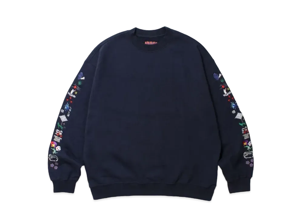 APHRODITEGANG Aoi Industry x Budspool Aoi Icons Crewneck Sweat Shirt "Navy"