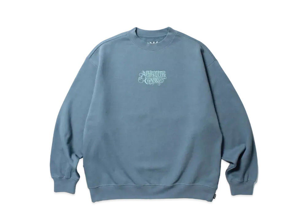 APHRODITEGANG Classic Logo Crew Neck Sweat Shirt "Blue"