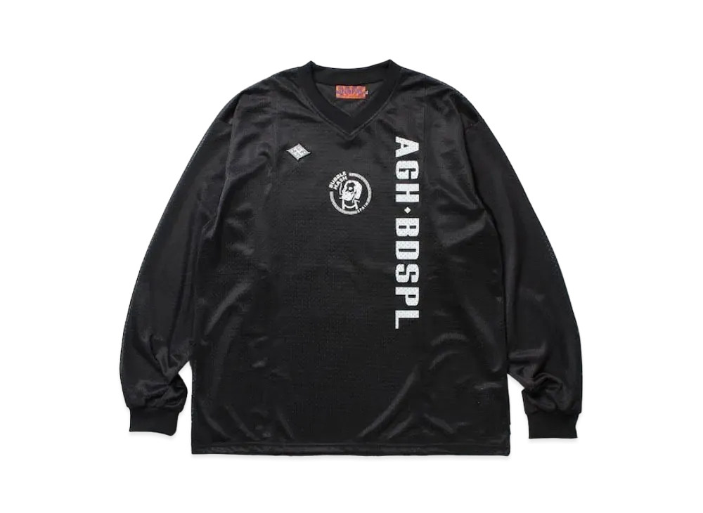 APHRODITEGANG Double Mesh L/S Soccer Jersey "Black"