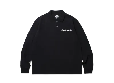 APHRODITEGANG Gakkin x Budspool Kabatsukamon L/S Polo Shirt "Black"