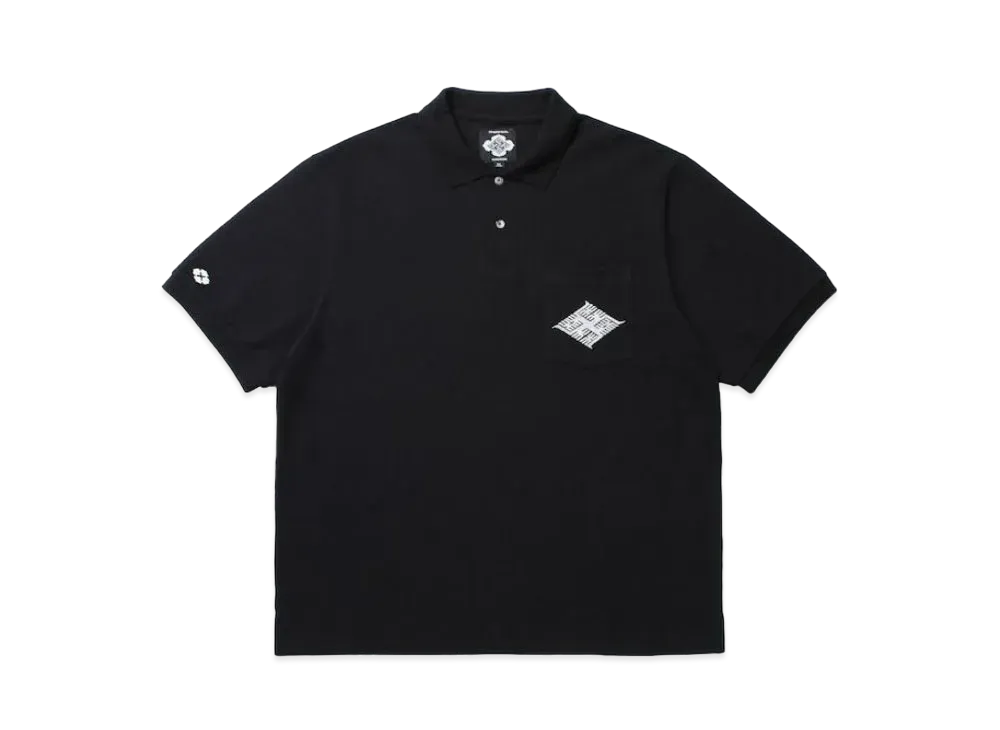 APHRODITEGANG Gakkin x Budspool Kabatsukamon S/S Polo Shirt "Black"
