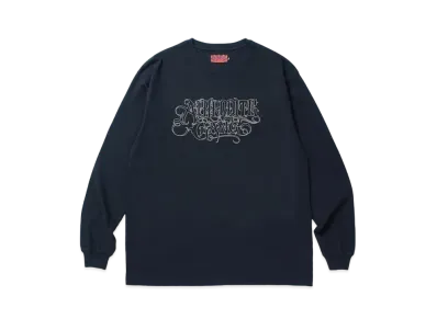 APHRODITEGANG Stitch Classic Logo L/S Tee "Navy"