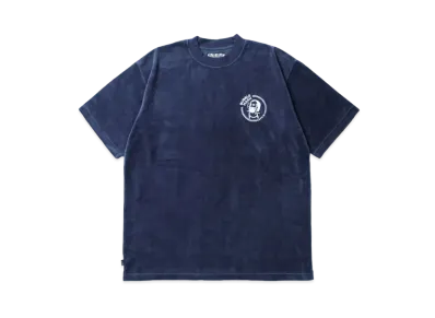 APHRODITEGANG Bubble Hash Velour S/S Tee "Navy"