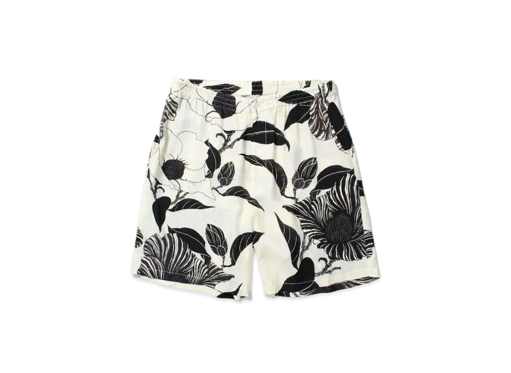 APHRODITEGANG Gakkin x Budspool Mawaribana Hawaiian Shorts "Kinari"