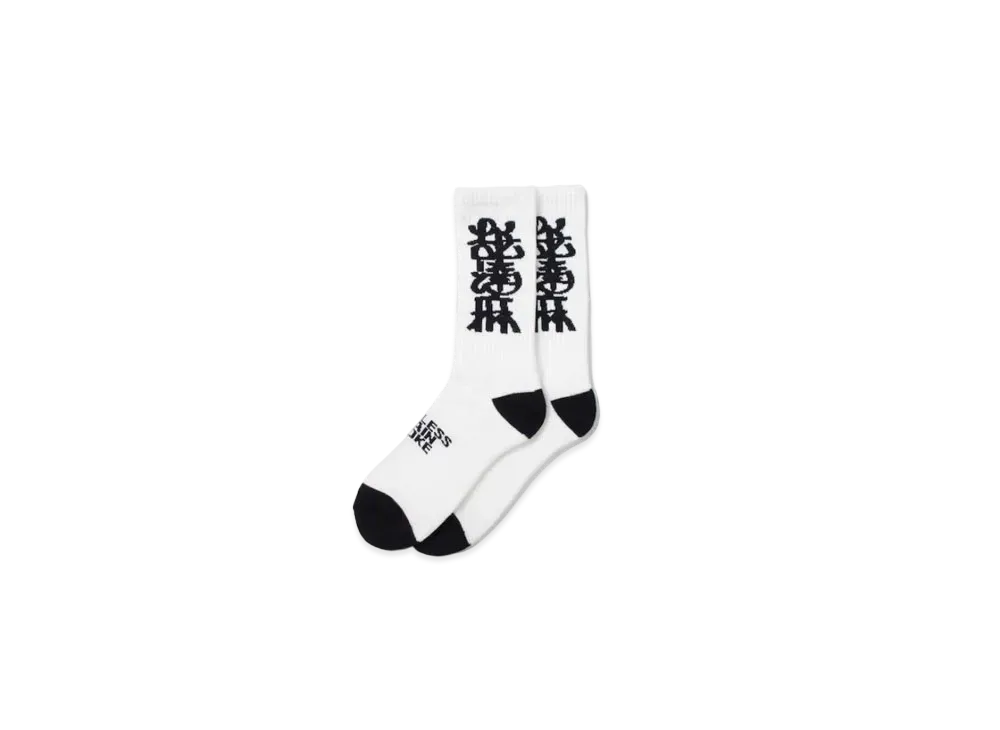 APHRODITEGANG Namedaruma Jacquard Socks "White"