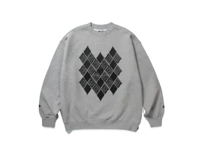 APHRODITEGANG Gakkin x Budspool Kamon Crew Neck Sweat Shirt "Grey"