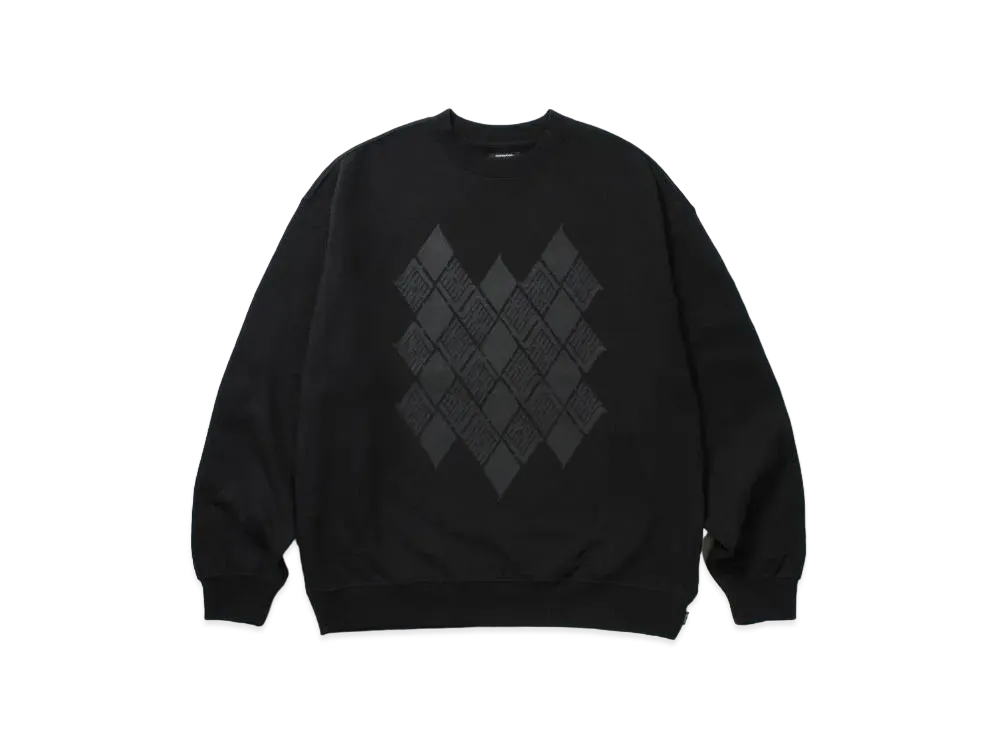 APHRODITEGANG Gakkin x Budspool Kamon Crew Neck Sweat Shirt "Black"